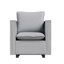 Canapé simple gris moderne et confortable avec coussin de siège doux et respirant pour la chambre à coucher, le coin ou la salle de lecture-613893708