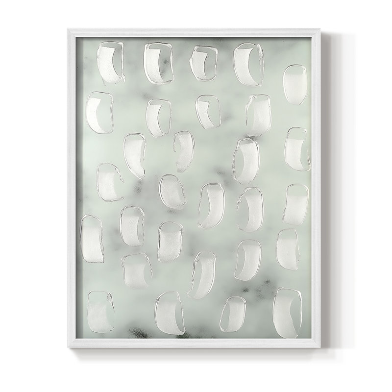 "ABSTRACT Series DCCL XXVI" par J Paul, Blanc / Blanc, H 29 po x l 23 po