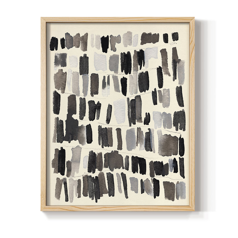 «Chalk and Flint IV», reproduction encadrée - bois massif, H 11 po x l 9 po