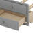 Full Size Bed With Twin Trundle, Wood Platform Bed With Bookcase Headboard And Storage Drawers-1910859288