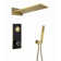 Thermostatic Complete Shower System with Rough in-Valve Three Function with Rain Shower Heads