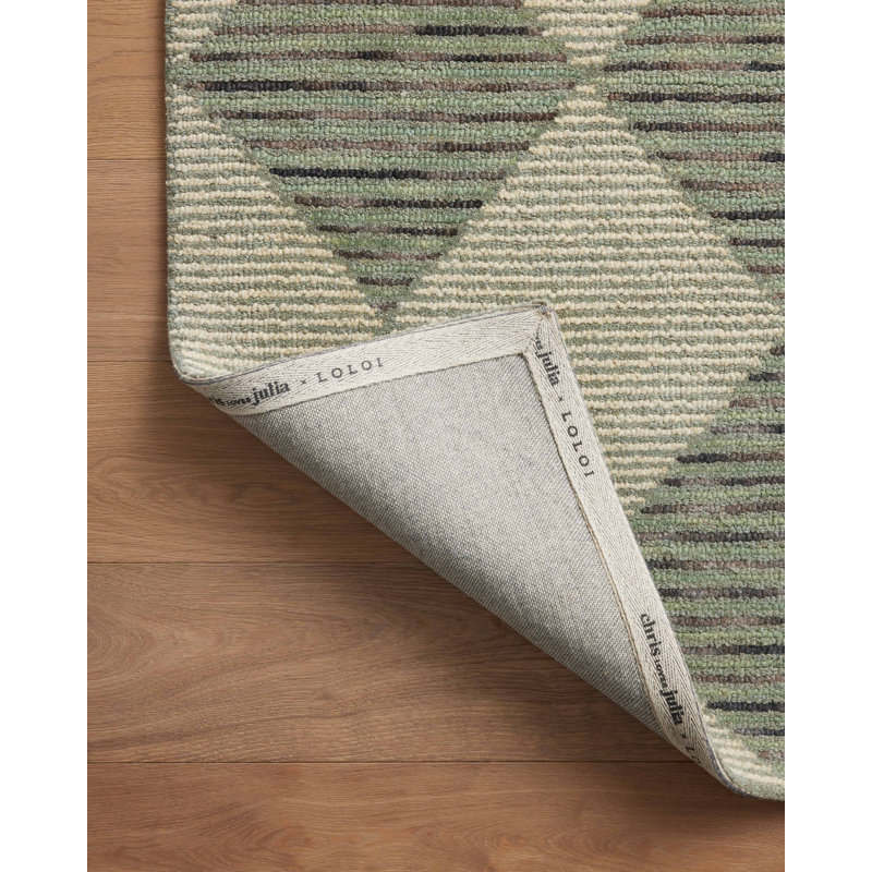 Chris Loves Julia x Loloi Francis Wool Rug Beige/Charcoal