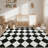 Diamond Machine Washable Area Rugs with Rubber Backing Non Slip Low Pile Stain Resistant Carpet for Living Room Bedroom Dining Room Playroom-1242981818-1242981817