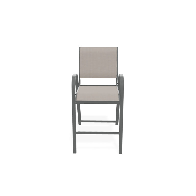 Tabouret de bar Holna, Naturel, Graphite texturé