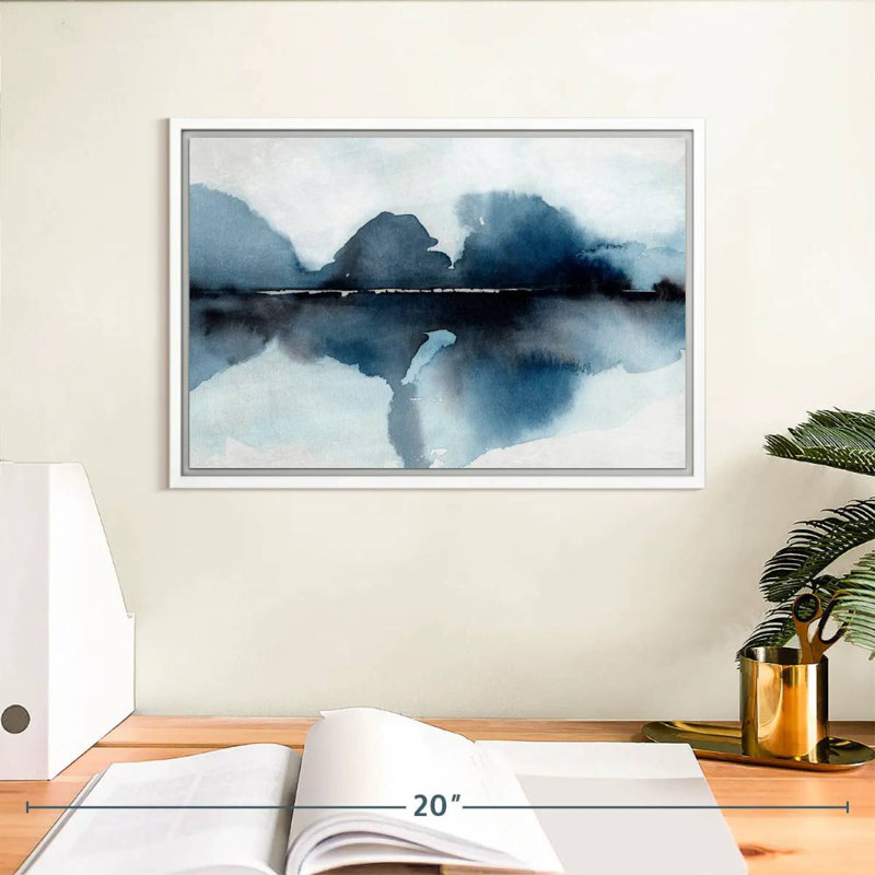 Mystic Horizon I, Cadre flottant blanc, 13 po x 9 po