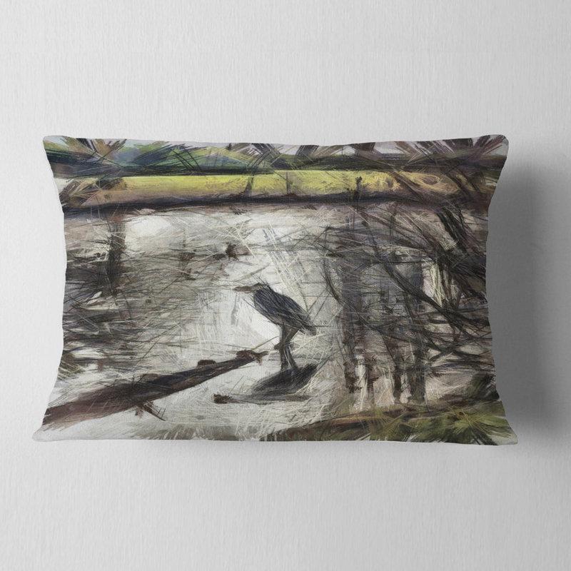 Coussin lombaire aquarelle Schafer