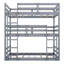 Lit superposé simple en bois d'hévéa avec échelles-105895295