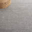 Tapis gris en laine / coton à tissage plat Cacilia-569508879