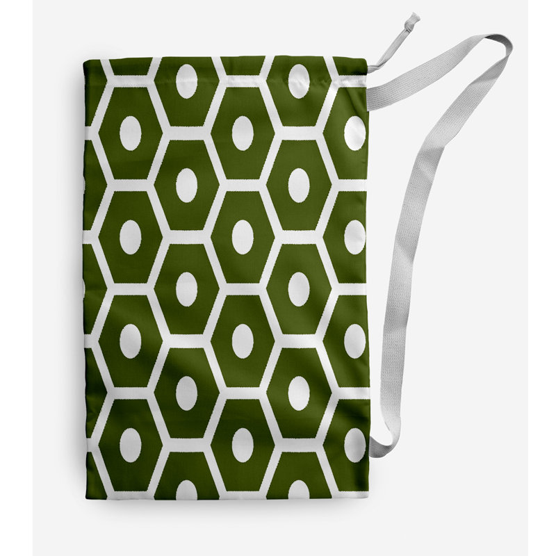 Fabric Laundry Bag with Handles, Small (29" H x 18" W), Olive