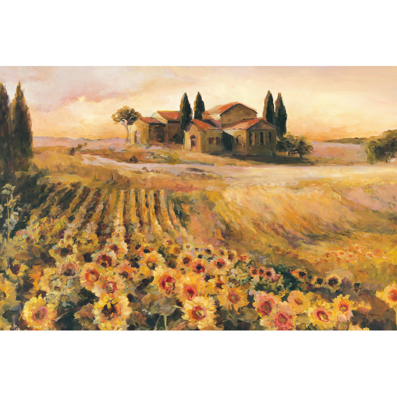 Tournesols en Italie, H 18 po x l 12 po x P 1,25 po