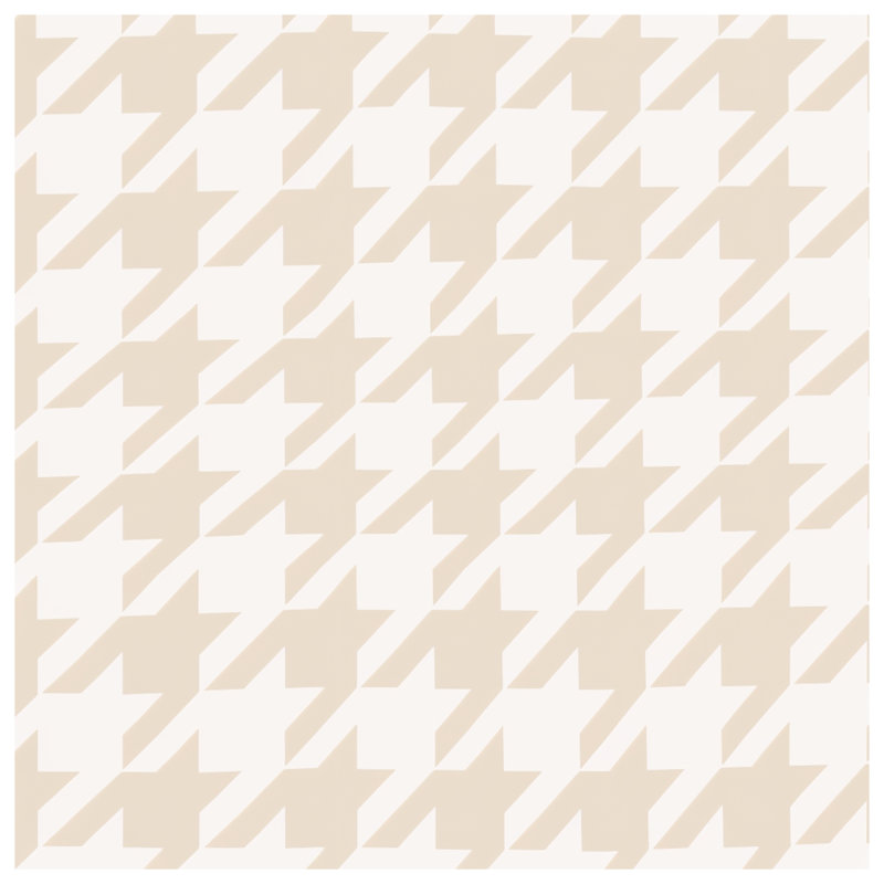 Tapis de bain beige à motif pied-de-poule, 34in W x 21in L