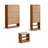 68.11" Brown Rectangular Solid Wood Shoe Storage