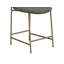Tabouret de bar rembourré avec structure en bois et base en métal Orion-106755644-106755636