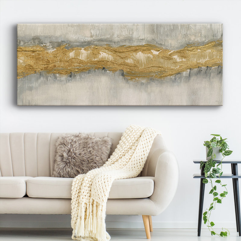 " Golden Stream ", 20" H x 50" W x 1.5" D
