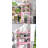 Bamboo 3-Tier Over The Toilet Storage Shelves With 3 Hooks Pink