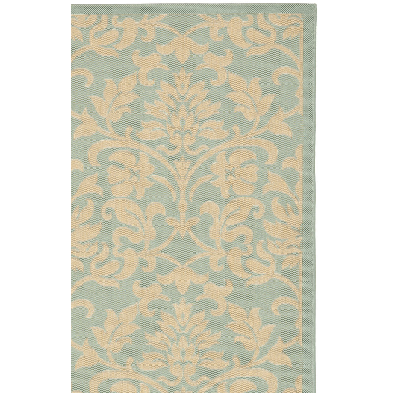 Davonia Performance Damask Indoor/Outdoor Area Rug, Rectangle 4' x 5'7"