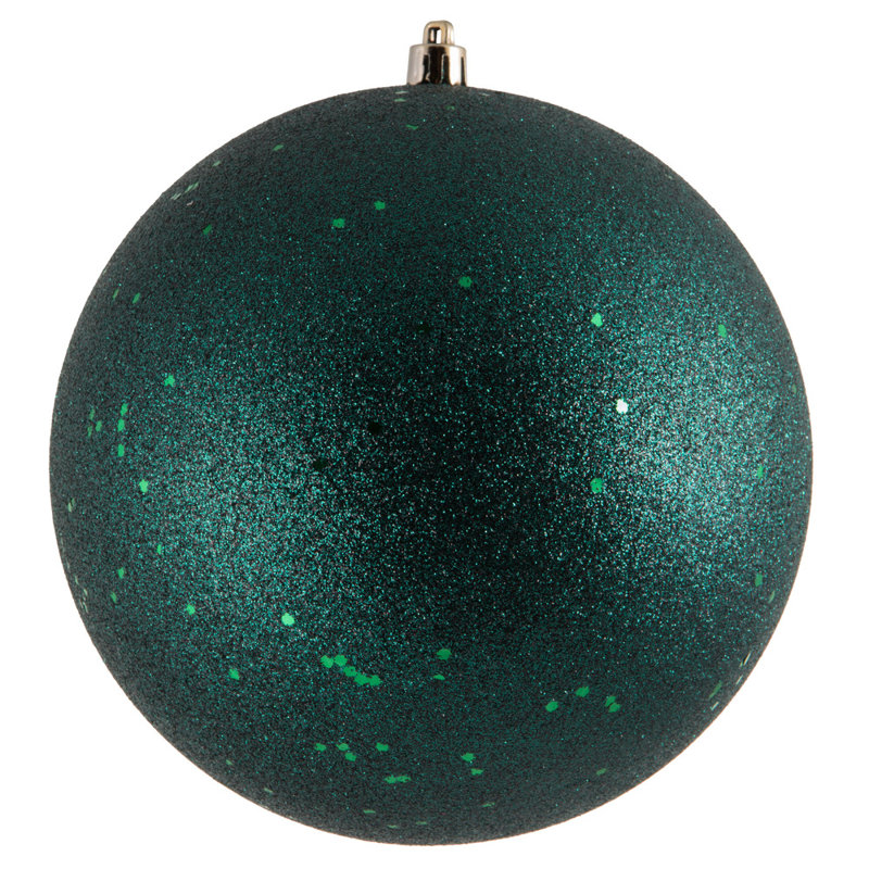 Décoration de boule décorative des Fêtes, H 6 po x l 6 po x P 6 po, Vert minuit