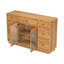 Armoire avec rangement pour l'entrée du salon et de la salle à manger, grande taille, 2 portes et 7 tiroirs, naturel-361891041