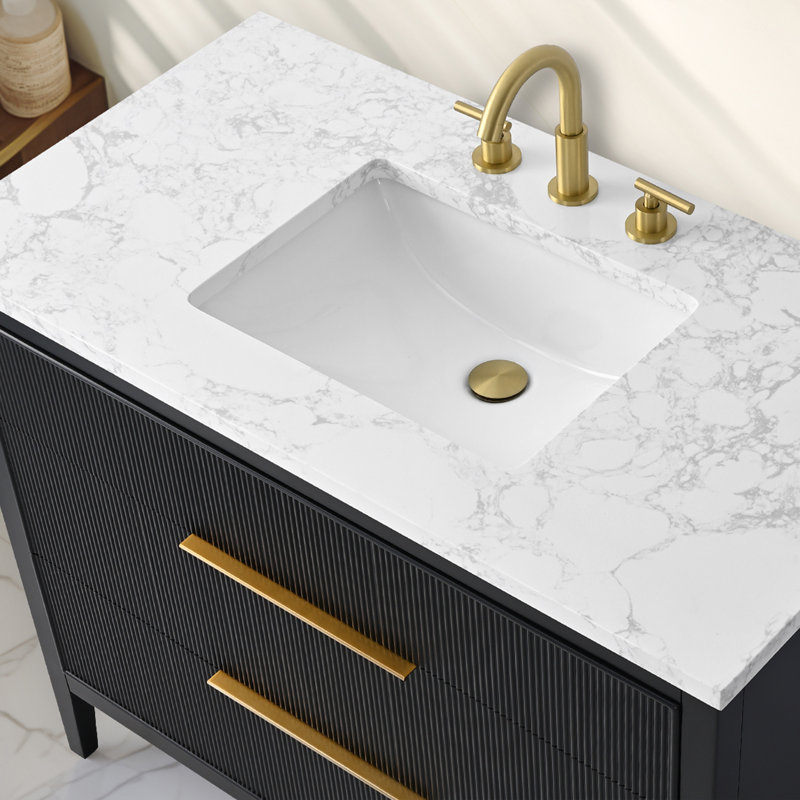 Emma 42" W Single Vanity, Black