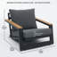 Ensemble de chaises de patio en aluminium-177011670