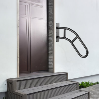 VEVOR Handrails for Outdoor Steps 29" Wall Mount Safety Railings for 1-3 Steps