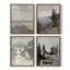 "Vintage Landscape XVIII" 4 pièces sur papier-433007114-433007115