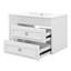 Meuble-lavabo mural 30 po, meuble-lavabo flottant avec lavabo en céramique, armoire de rangement avec 2 tiroirs-494688158