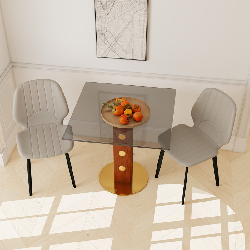 Modern Side Dining Chairs, Gray