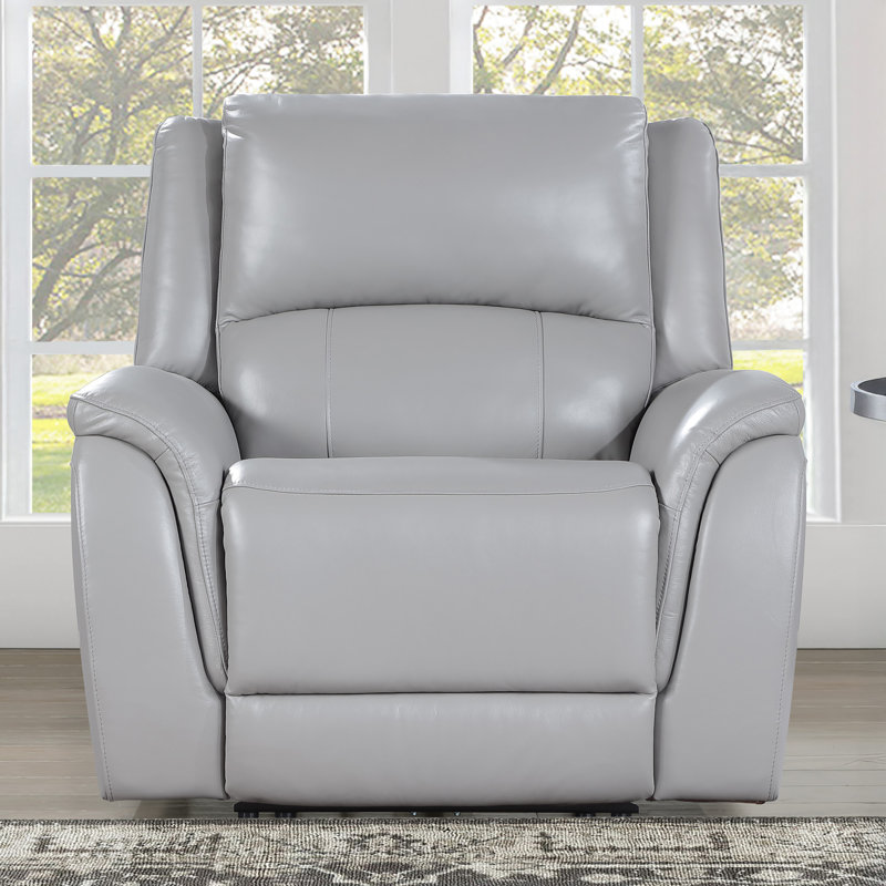 Alexandria Power Recliner with USB Port, Stone