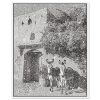 Morning Wait BW Graphic Art Canvas