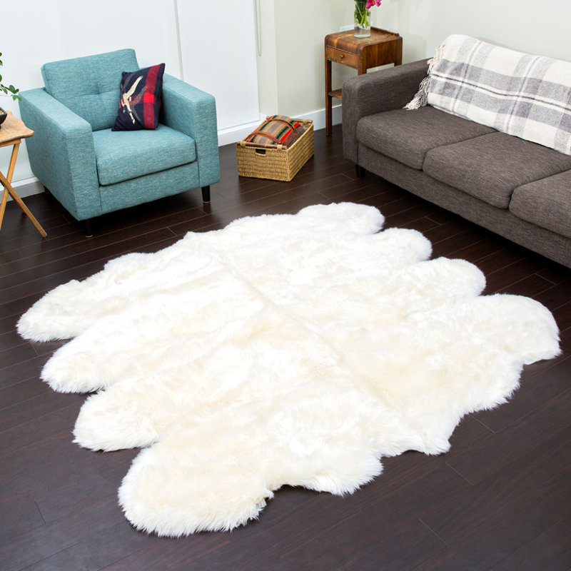 Tapis intérieur / extérieur en laine de mouton double tissé à la main Double New Zealand