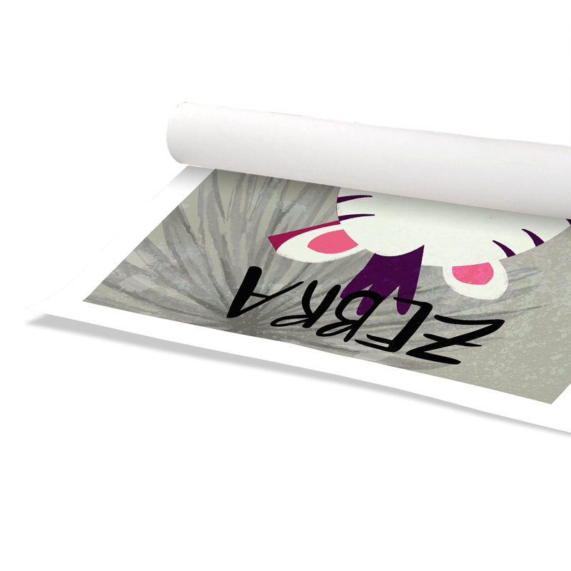 Impression sur papier Zebra Crossing, H 40 po x l 28 po x P 1 po, Papier