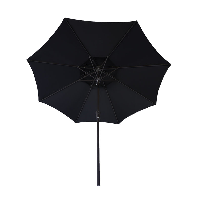 Parasol de marché Fruge 108 po, Noir