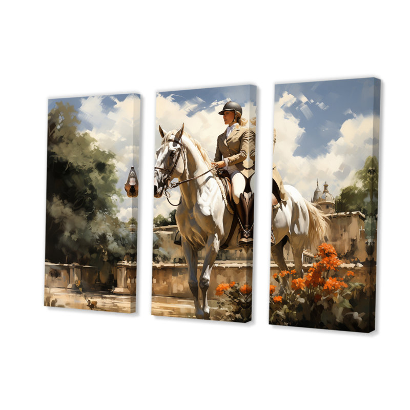 Impression sur toile 3 pièces Country Club, H 40 po x l 60 po