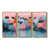 Toile avec cadre flottant or