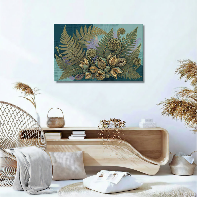 Ensemble d'une toile murale Fougère Art, H 12 po x l 18 po, Wrapped Canvas