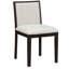 6 pièces de style rustique avec table rectangulaire, 4 chaises rembourrées en lin et 1 banc rembourré pour les dîners intimes-133933765