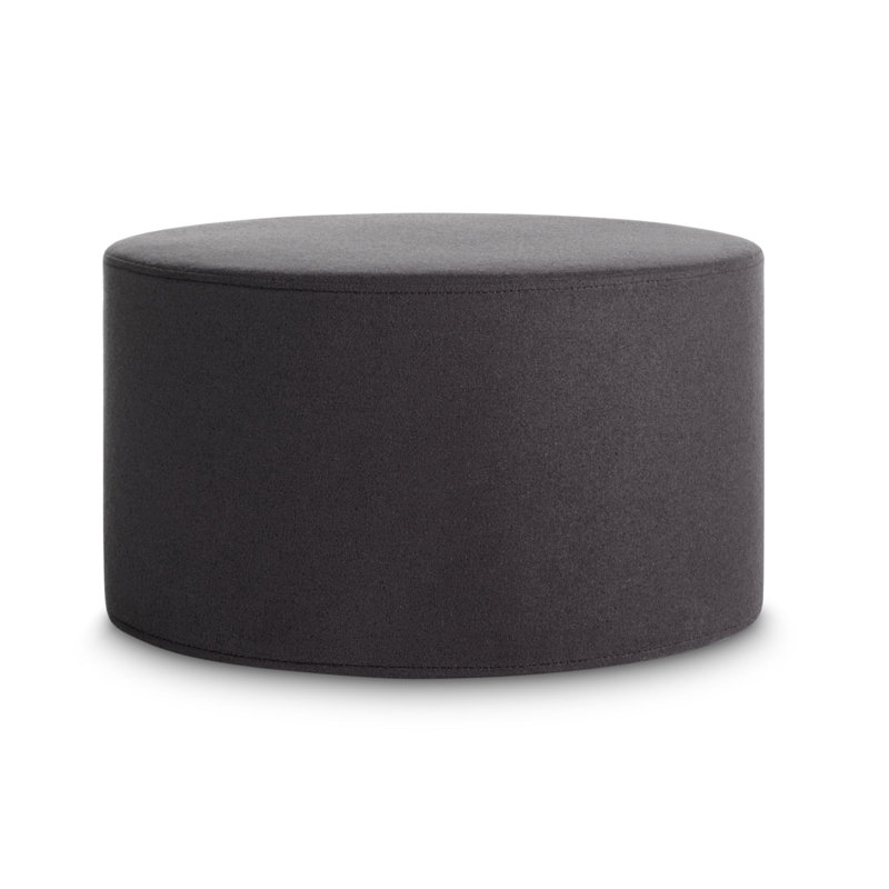 Bumper Upholstered Ottoman, Vesper Charcoal