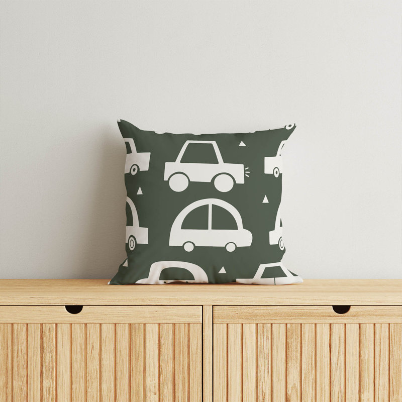 Coussin Driveway, H 20 po x l 20 po, Chimichurri / ivoire