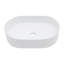 Lavabo de salle de bain vasque ovale en céramique blanche 19,31x12,19 pouces