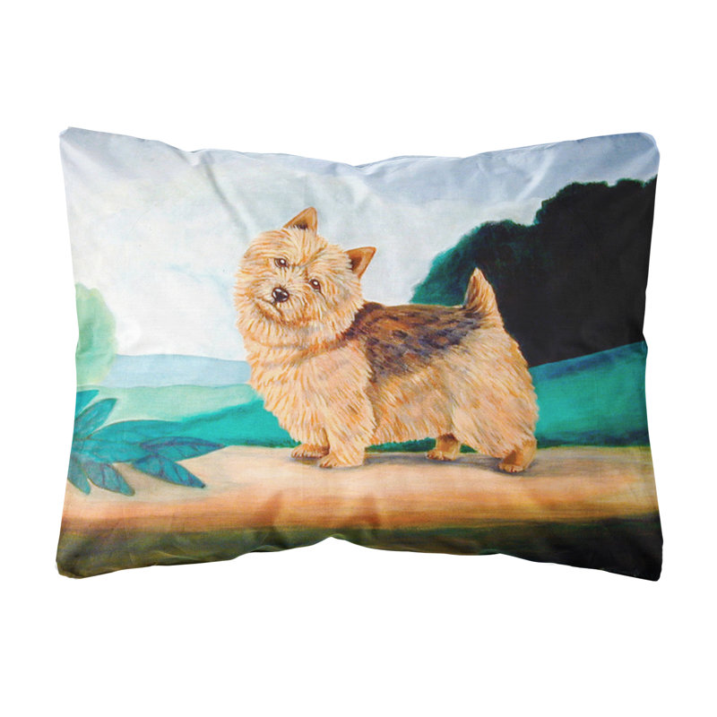 Coussin décoratif intérieur/extérieur norwich terrier
