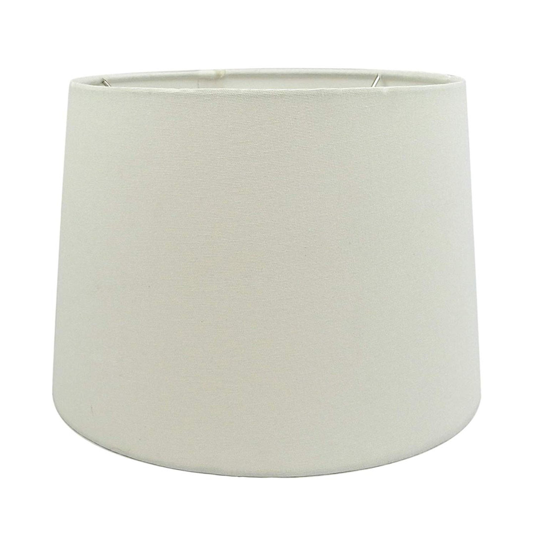 Linen Drum Lamp Shade (Spider) August Grove® Color: White Size: 10" H x 12" W x 14" D