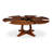 Extendable Walnut Round Solid Wood Dining Table-108207493