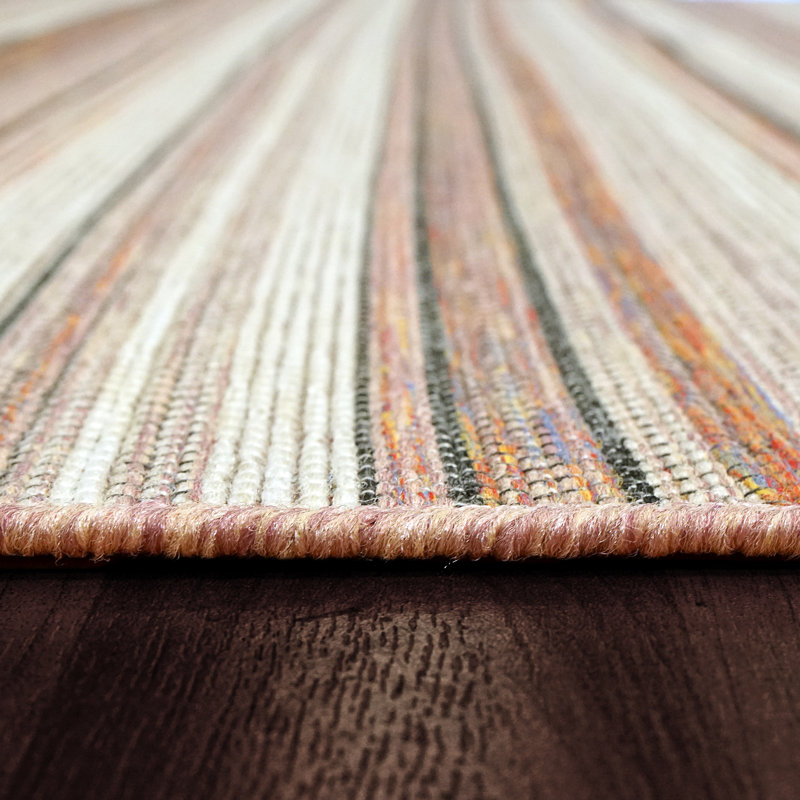 Kopp Striped Indoor / Outdoor Rug, Runner 2'2" x 7'7"