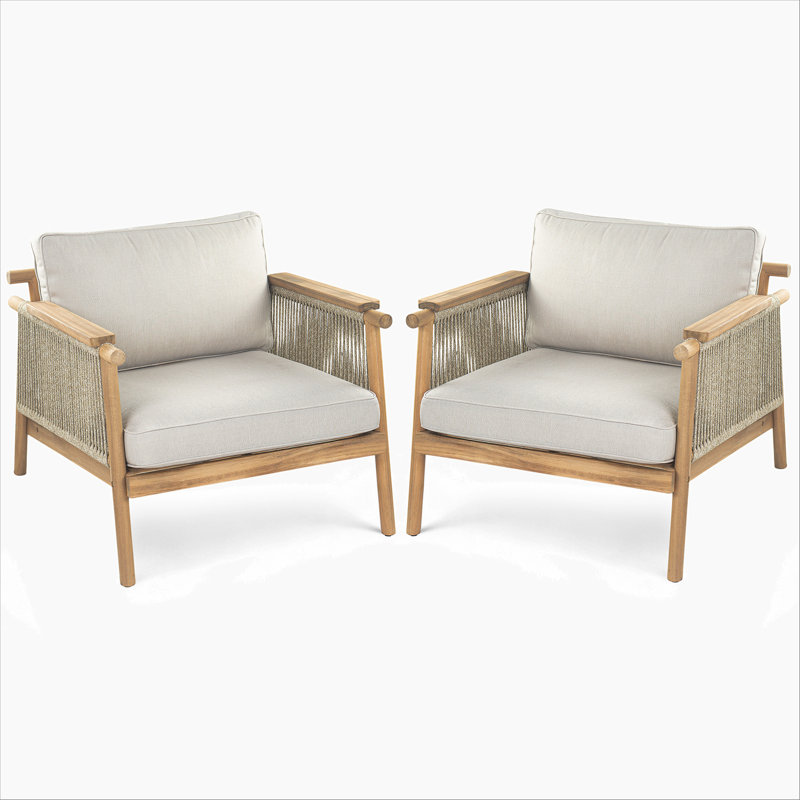 Fauteuil club d'extérieur Sumbawa, ensemble de 2