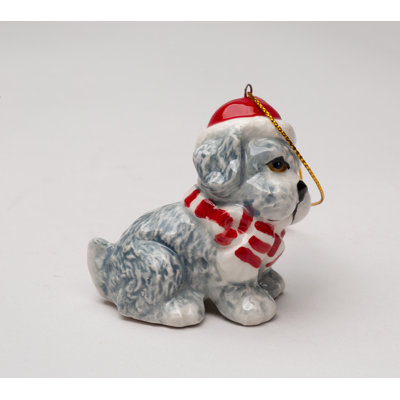 2.12'' Abstract Ceramic / Porcelain Animals Hanging Figurine Ornament