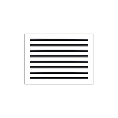 BUILDMART - 22x16 Modern AC Vent Cover - Standard Linear Slot Diffuser - Register Grille / Size: 2" H x 16" W x 22" L