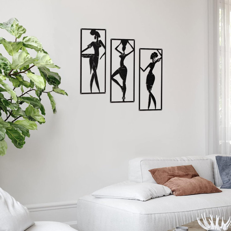 Female Metal Wall Art