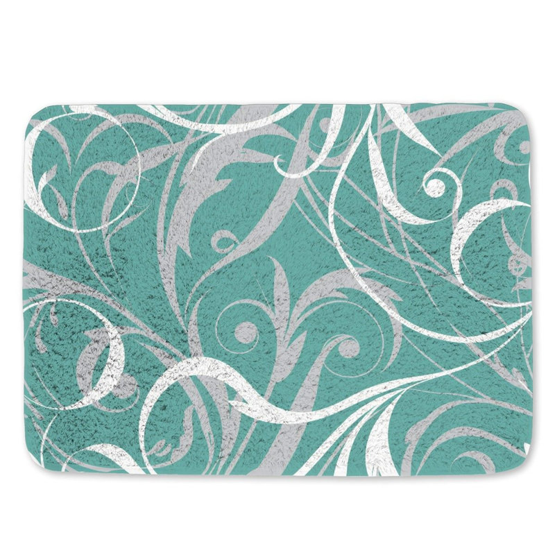 Anzhelika Microfiber / Microsuede Non-Slip Bath Mat, 21"W x 34"L