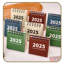 Mini Desk Calendar 2024-2025, August 2024 To December 2025 Small Desktop Calendar, Creative Mini Daily Schedule Twin-Wire Binding Calendar